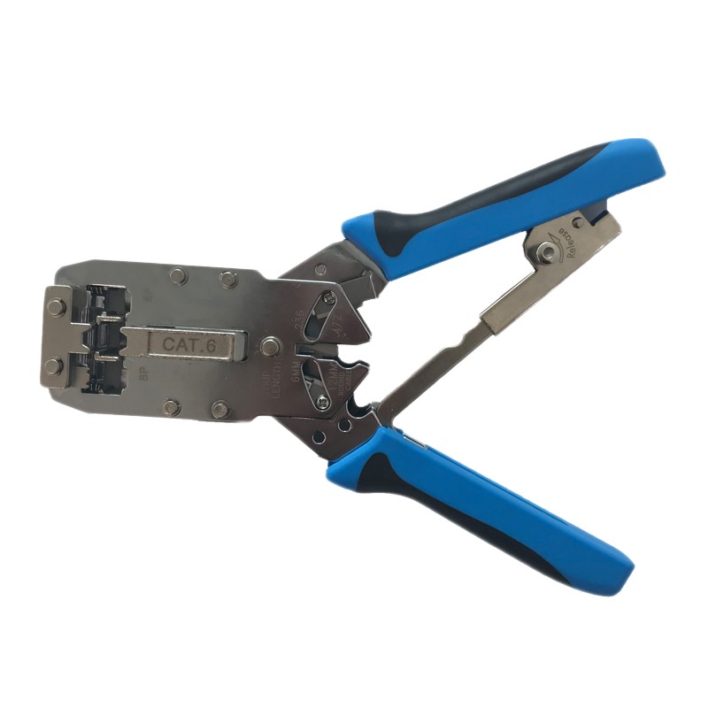 Kico 2810R Multifunctional Pliers Tool Crimping Striping Cutting Tool for RJ45/ RJ11 Cat6/Cat6a