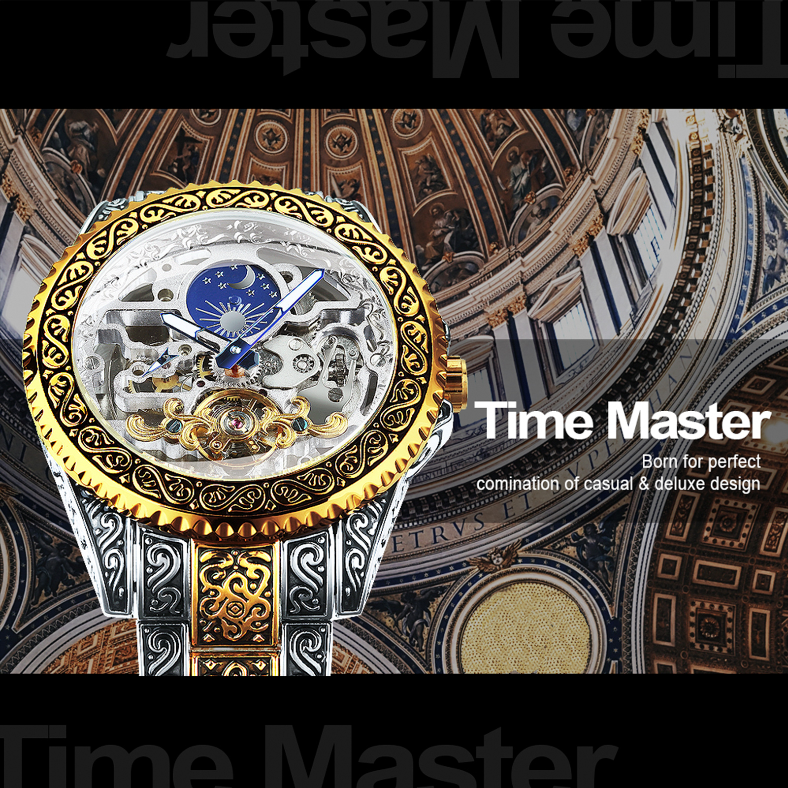 Automatic Watch for Men Mechanical Skeleton 2