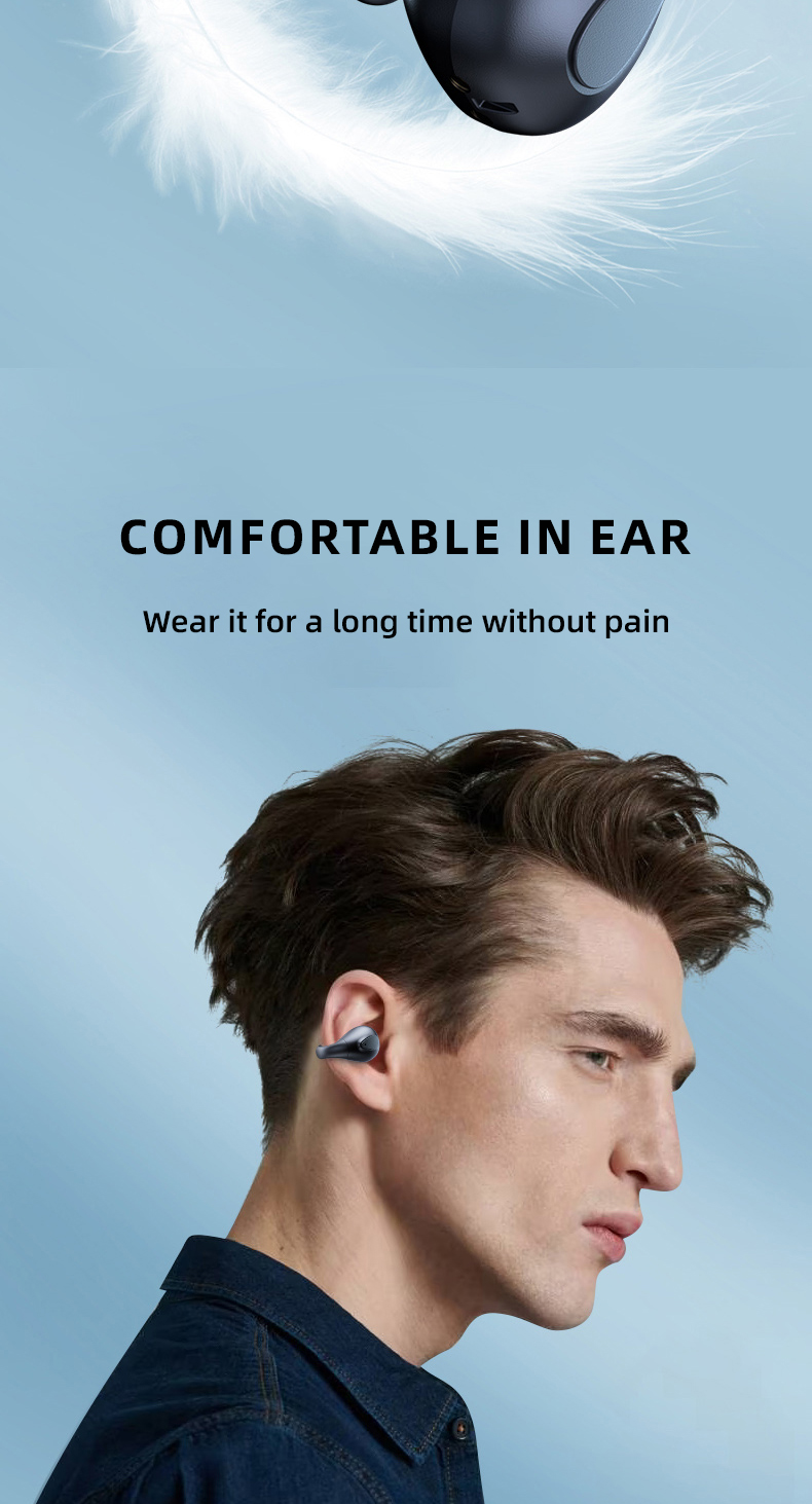Waterproof IPX-5 OWS Gaming Earphone Low Latency Stereo True Wireless for Driving Takeout and Meetings