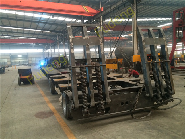 Heavy hydraulic low bed semi truck trailer low loader 80 ton capacity