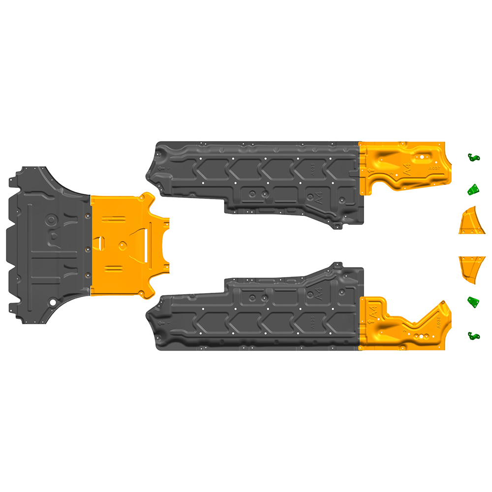 Audi Q5 Q7 A3 A4L A6L A7L Underbody Protection Skid Plate with Customized Thickness