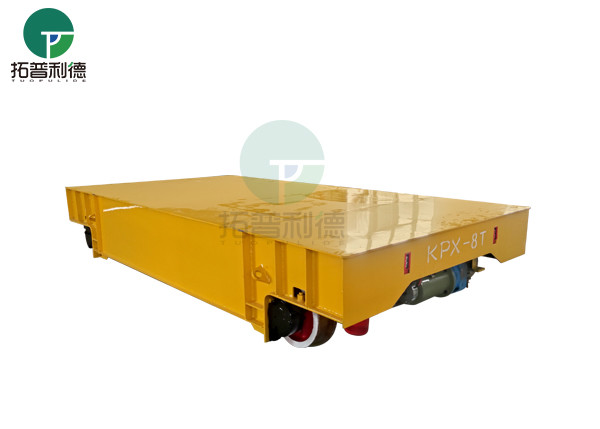 Heavy Loading 30t Battery Power Railway Steel Beam Transfer Trailer