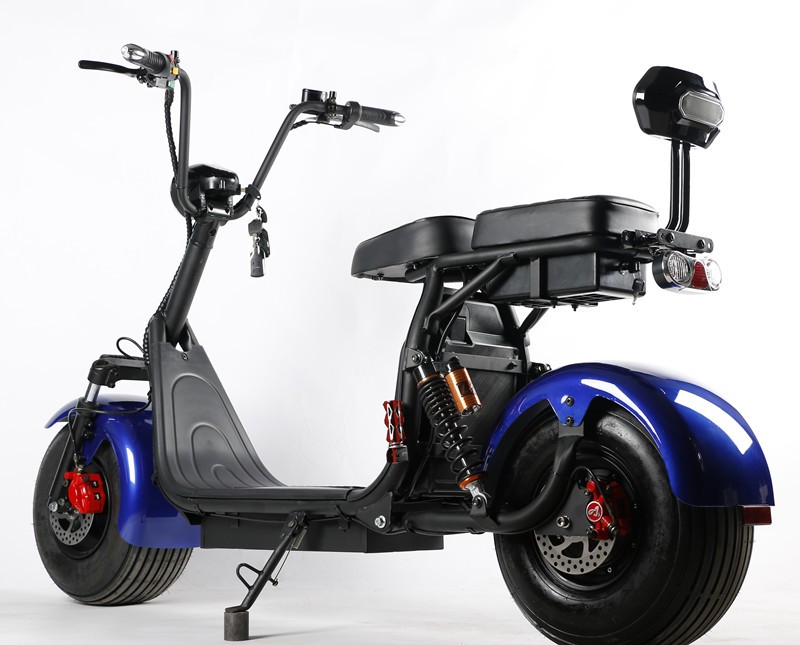Double Battery Citycoco Big Wheel Electric Scooter 1000W With Hydraulic Disc Brake