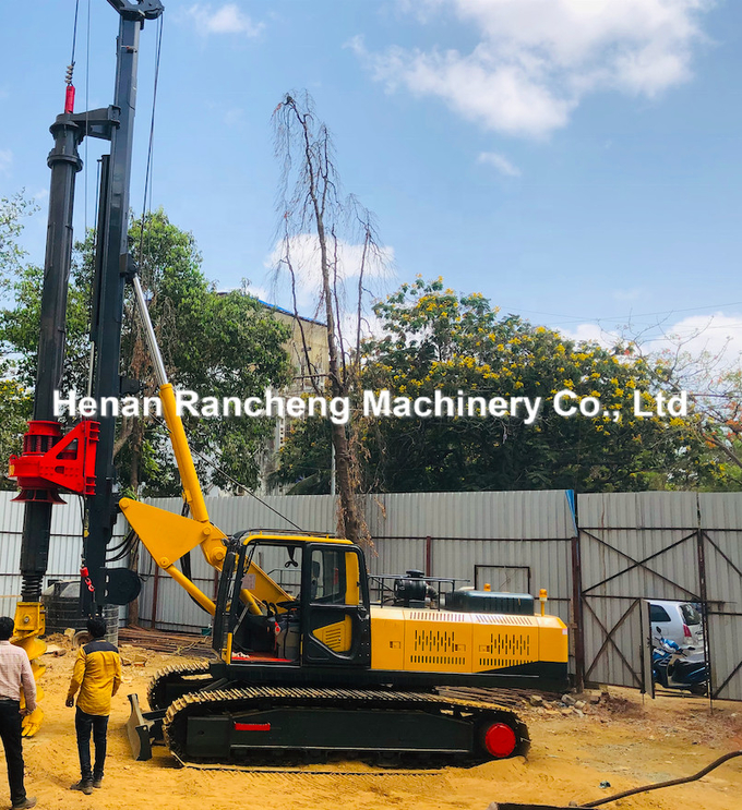 50m Drilling Depth Rotary Drilling Rig With Cummins 190KW Diesel Engine