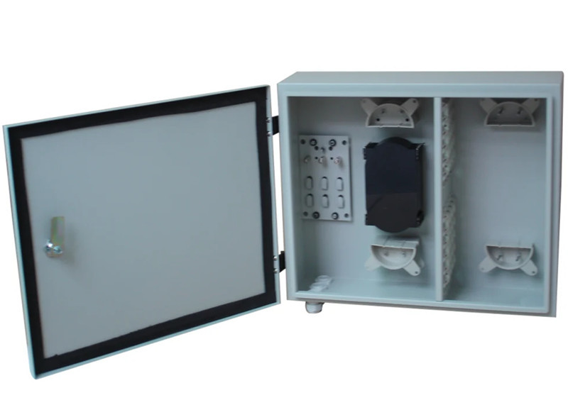 48F Wall Mount Fiber Enclosure IP65 ODF Outdoor Optic Distribution Box 48 Port