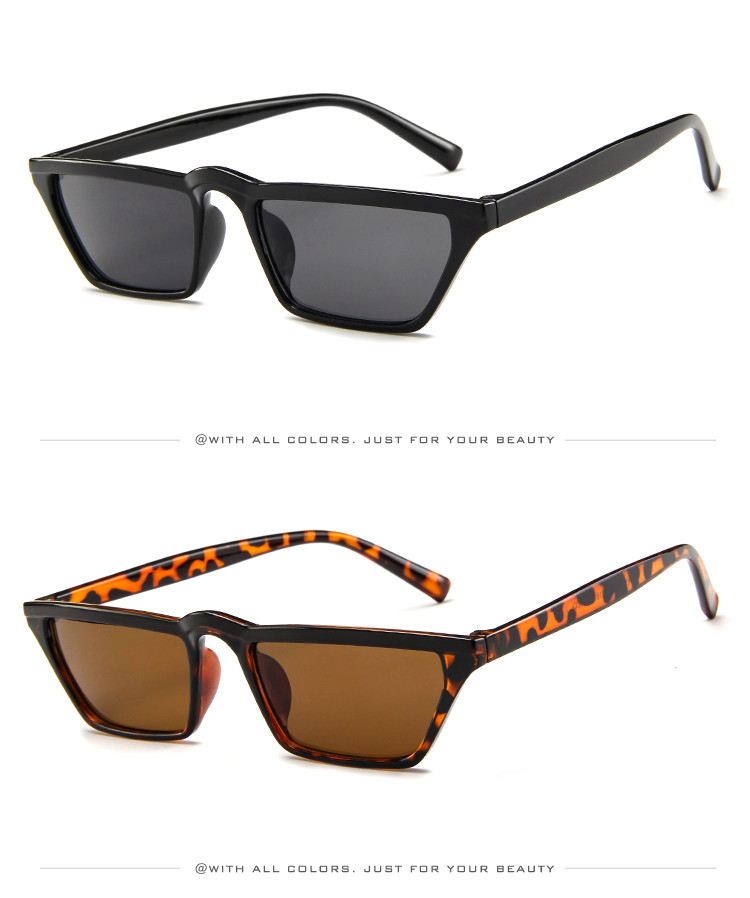 Men Women Trend Small Box Cool Cat Eye Glasses Outdoor Catwalk Travel Sunshade