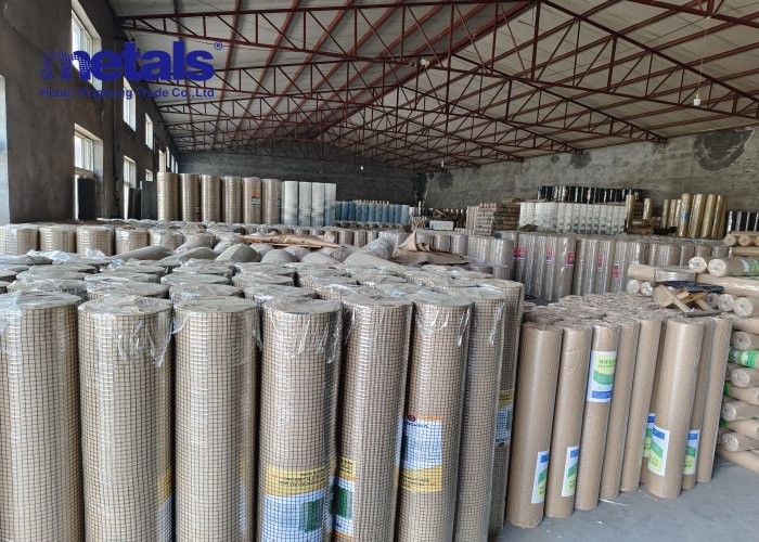 Galvanized Welded Wire Mesh - 1/2 Inch Square Aperture, Silver - Ideal for Fencing and Construction