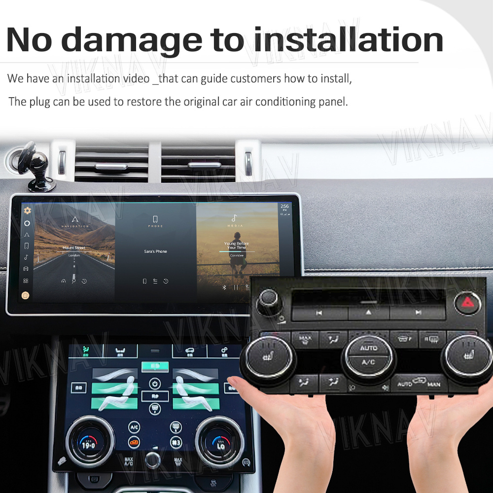 Air Condition Panel 10'' Touch Screen For Range Rover Evoque 2013 - 2017