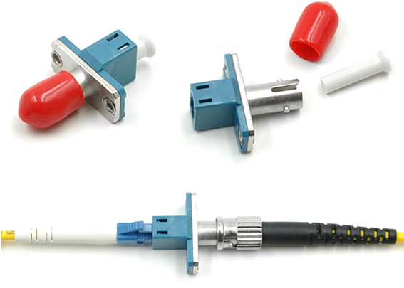 Metal LC ST Fiber Optic Adapter Simplex 0.2dB For Testing Instruments