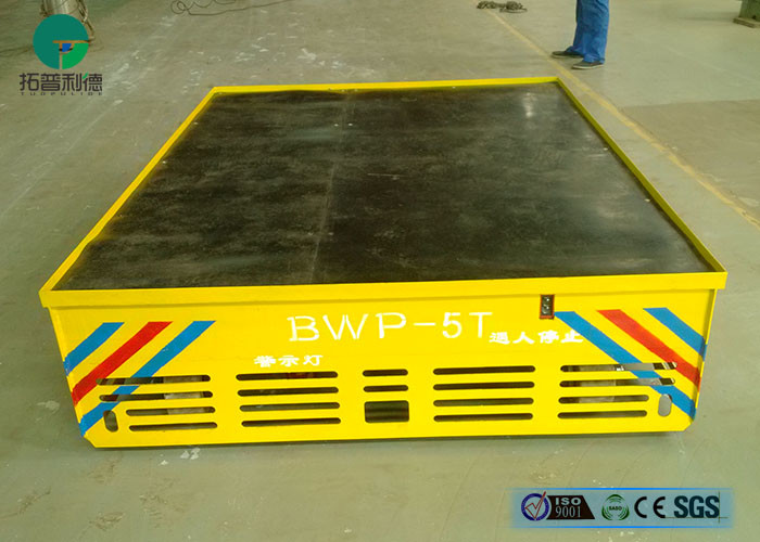 360 Degree Turning Electric Power Automated Slab Handling Motorized Transfer Trolley On Wheels