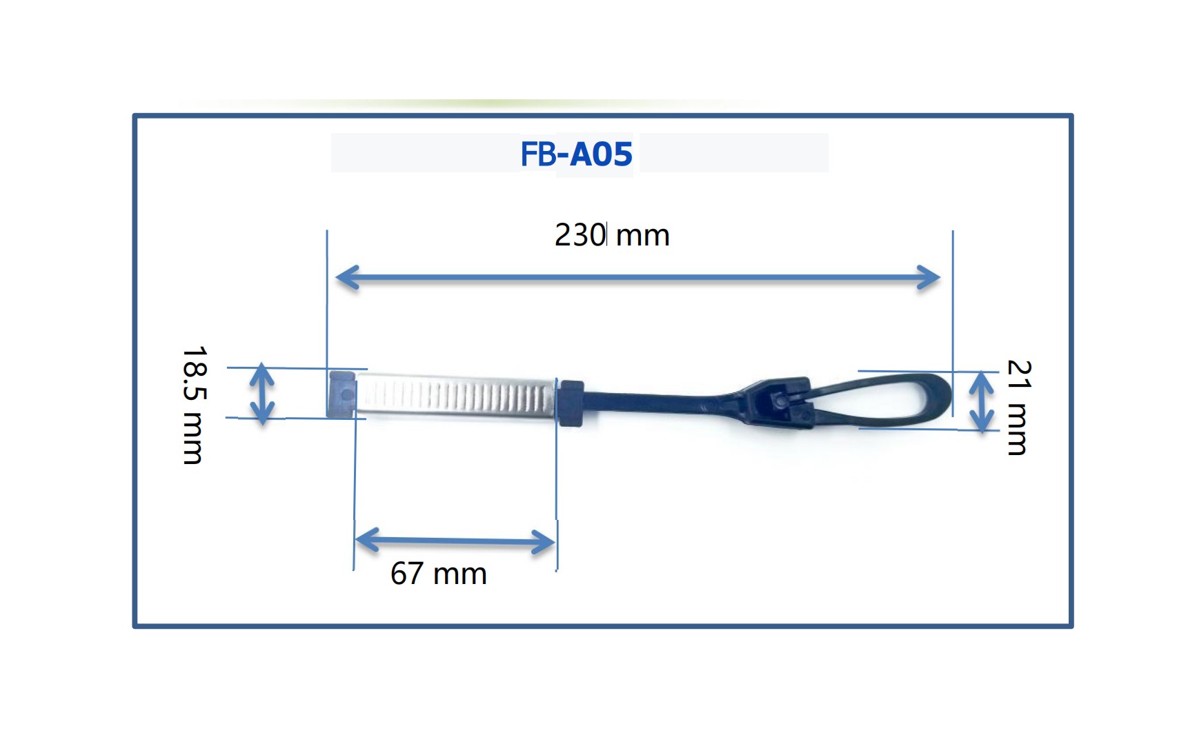 Drop Cable Clamp for Outdoor FTTH Network Fiber Optic Cable 1KN 2-8mm Nylon and Metal