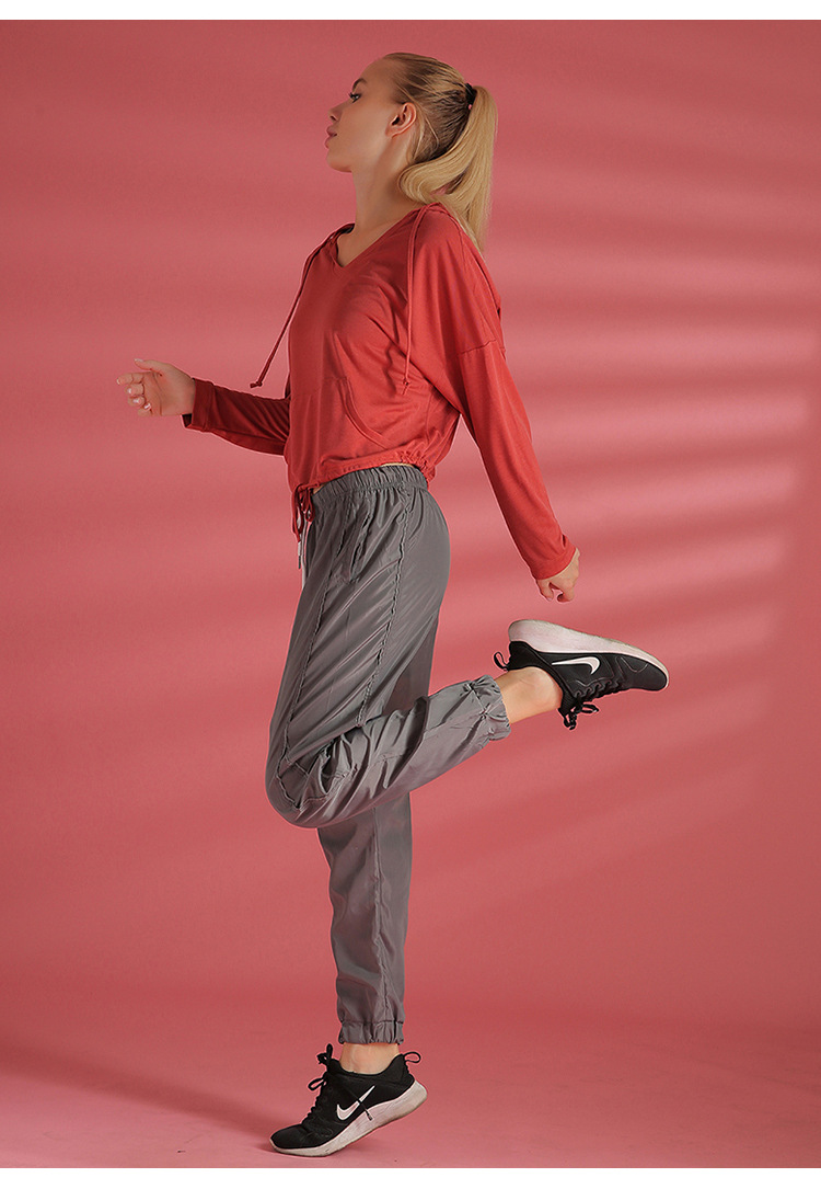 Zipper long sleeve lady cool sports t-shirt fitness running yoga coat
