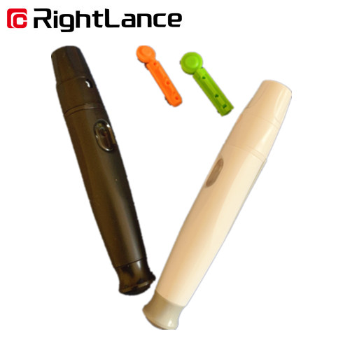 Aumtomatic Plainless Lancet Pen Type Blood Lancet For Glucometer Eject Function