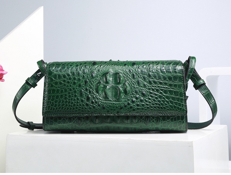 Genuine Crocodile Skin Lady Small Flap Purse Authentic Alligator Leather Women Sling Shoulder Bag Female Cross Body Bag