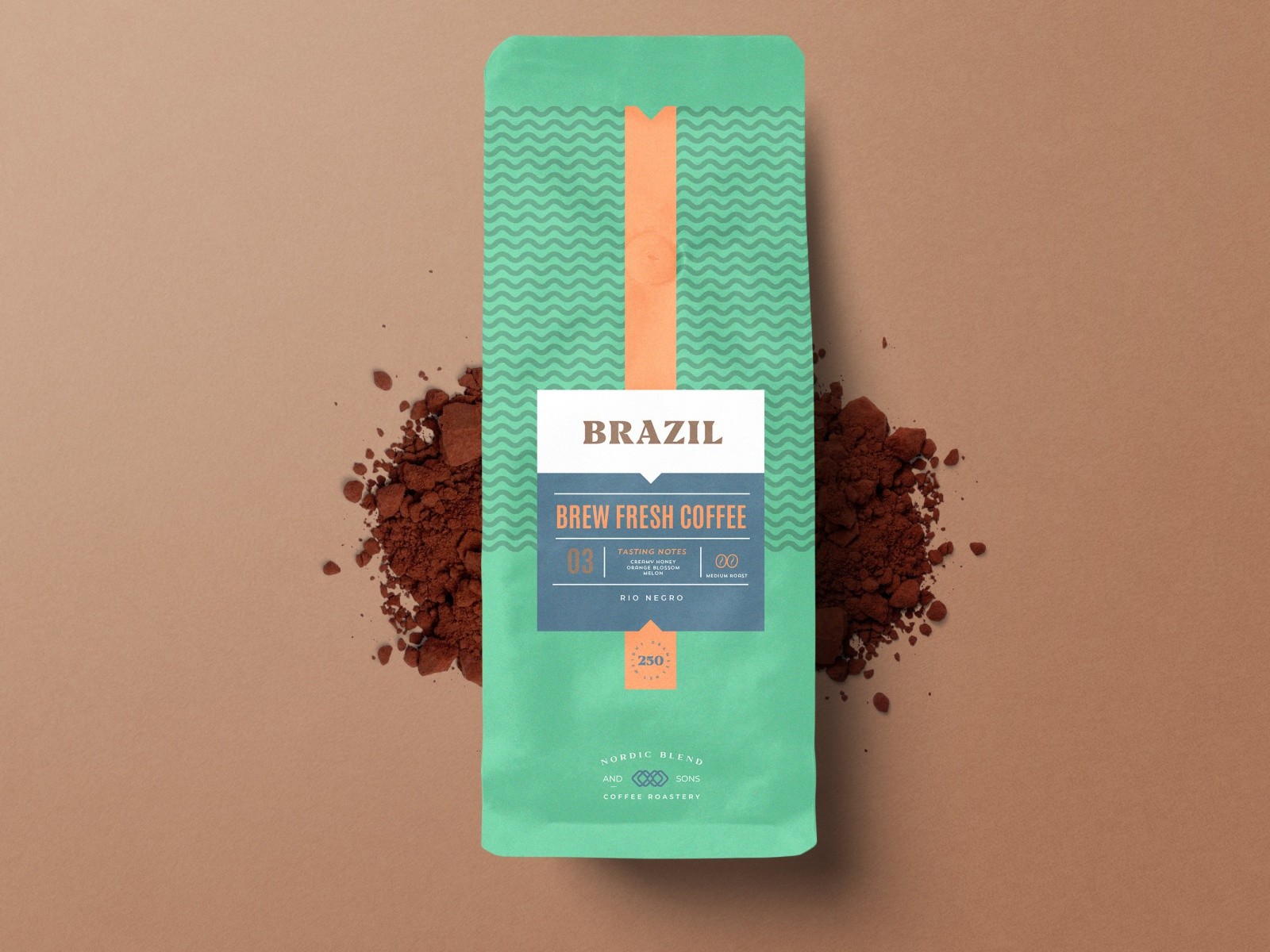 140 Microns Falt Bottom 340g 500g Coffee Packing Bags