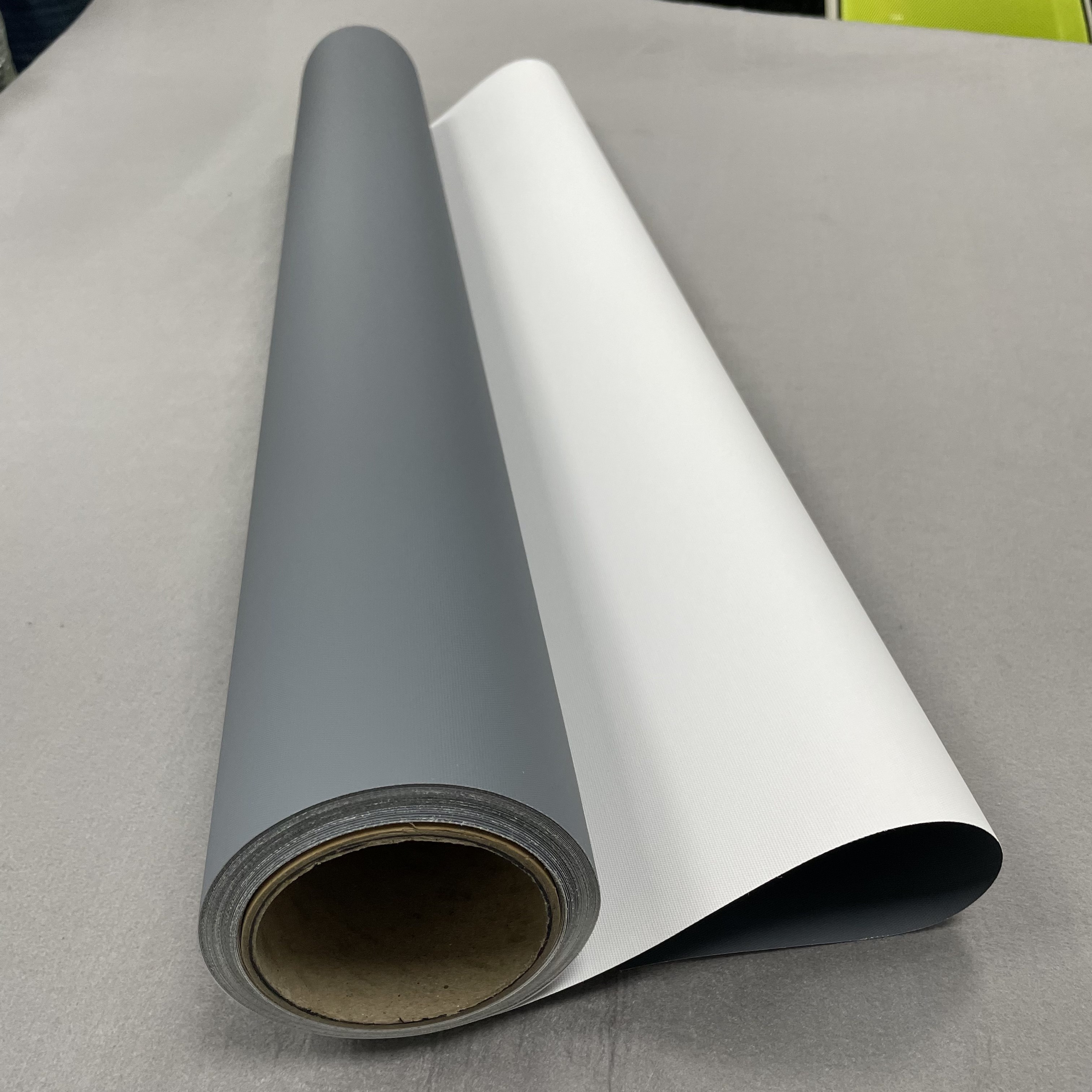 Eco Solvent Roll Up Greyback Fabric Banner 300gsm Wall Covering Textile Roll