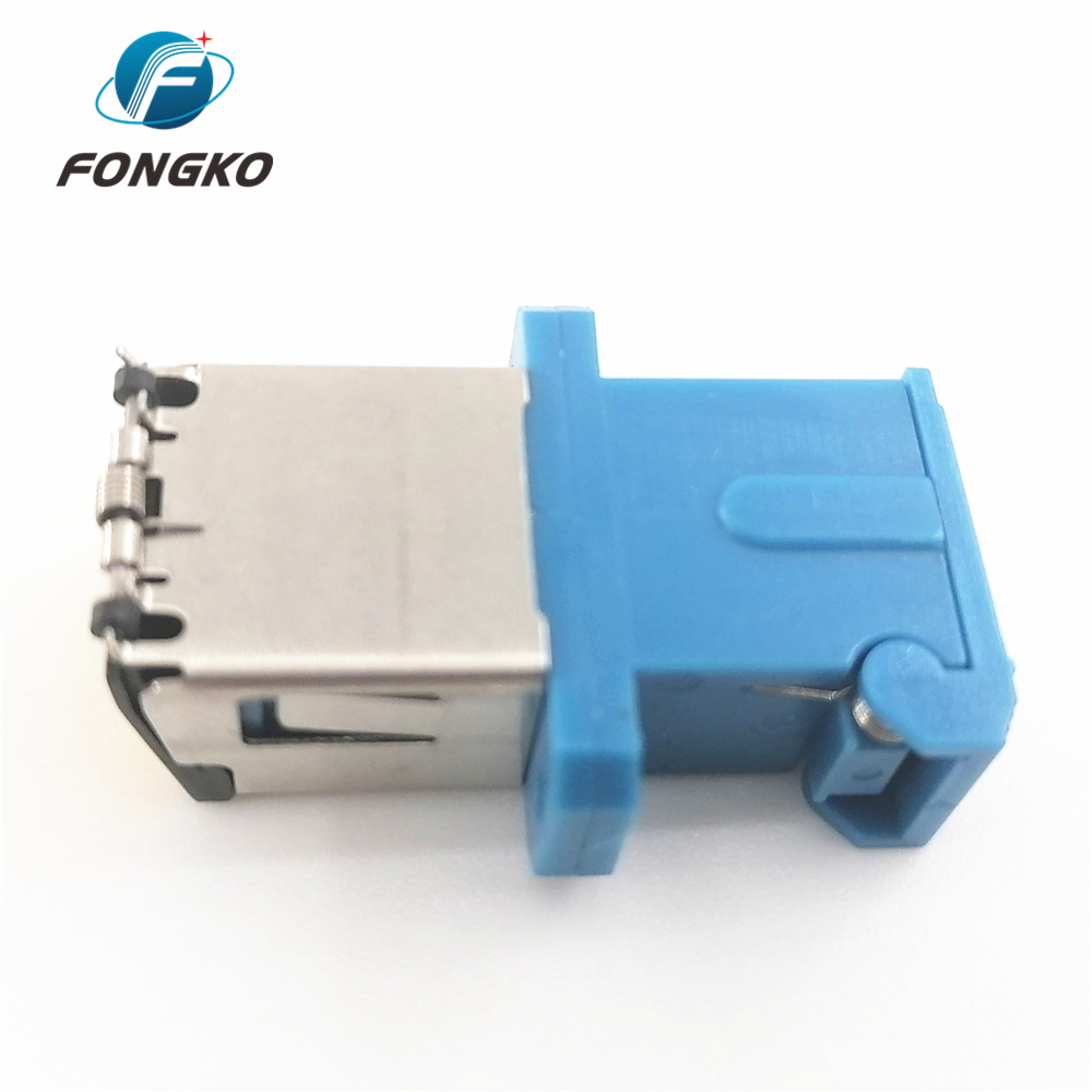 SC UPC Simplex Shutter Fiber Optical Adapter Sc Apc To Sc Upc Adapter