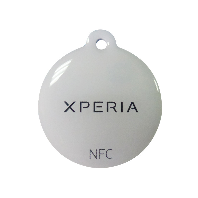 Waterproof 13.56mhz Pvc Epoxy Rfid Tag Keychain