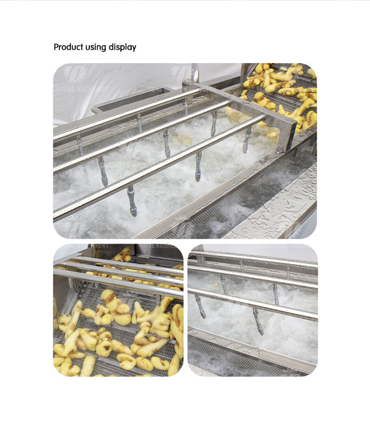 240KG Commercial vegetable and vegetable washing machine bubble washing machine manufacturers supply washing machine