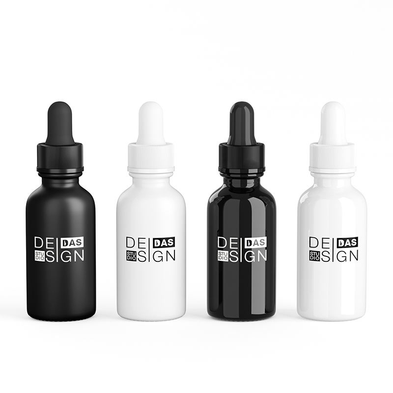 Luxury Empty 15ml 30ml Glass Face Oil Serum Bottle Packaging Cosmetic Pump Bottle