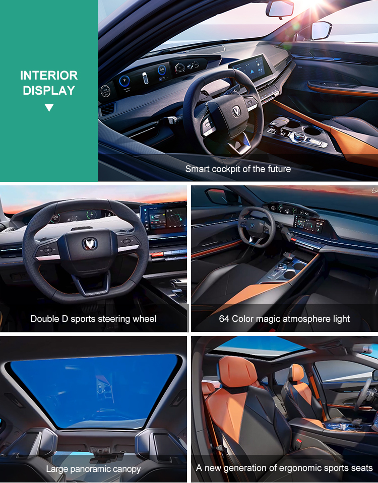 Changan UNI-V 1.5T 188HP L4 ABS Gasoline Car 4680*1838*1430mm Environmentally Friendly
