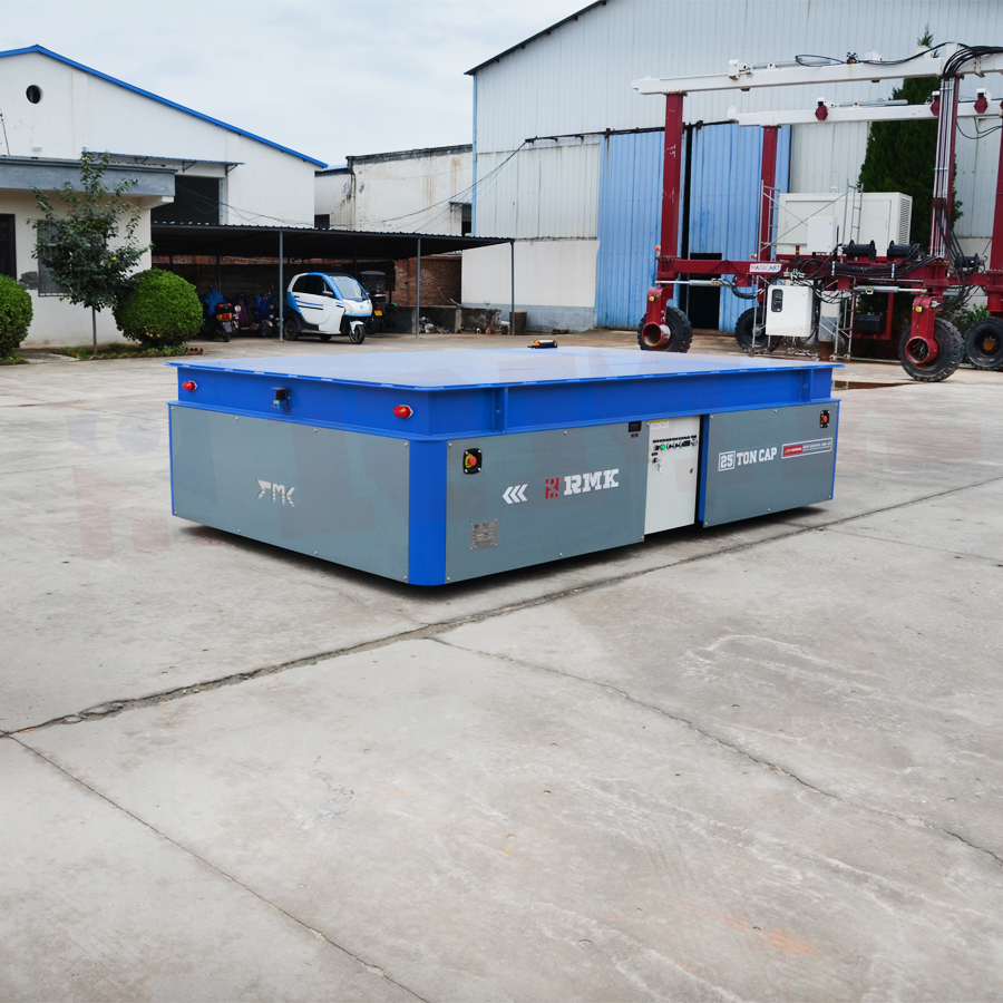 Wireless 25 Tons Hydraulic Lifting Transfer Cart Automatic Charging Stepless Speed