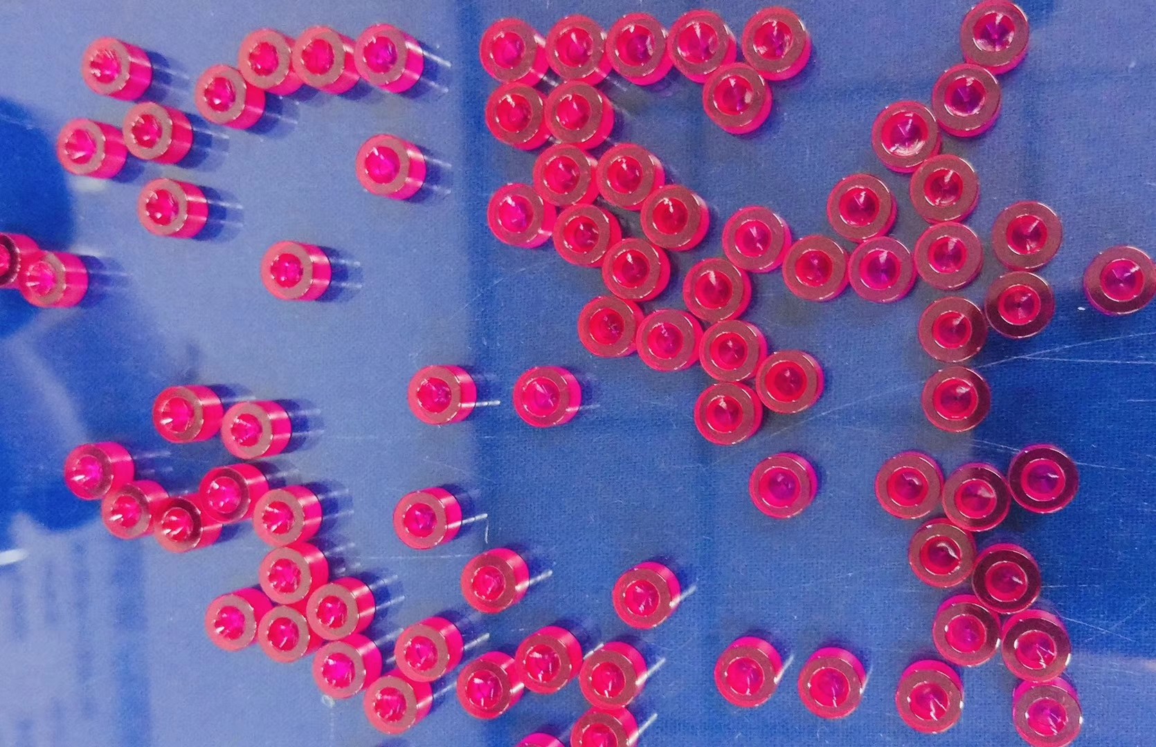 Colorful Ruby Doped Sapphire Crystal Materials Fe / Ti / Cr