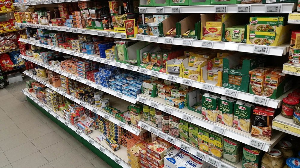 Supermarket Retail Shelf Labels CMYK Blank Price Stickers