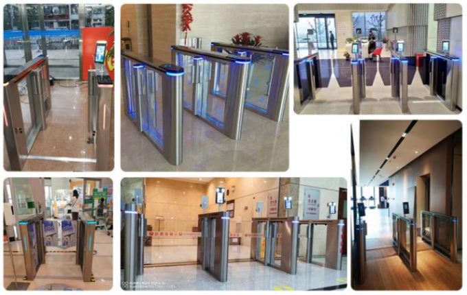 AC100V Mechanism 100W Barrier Turnstile Gate Bi Directional Brushless DC 0