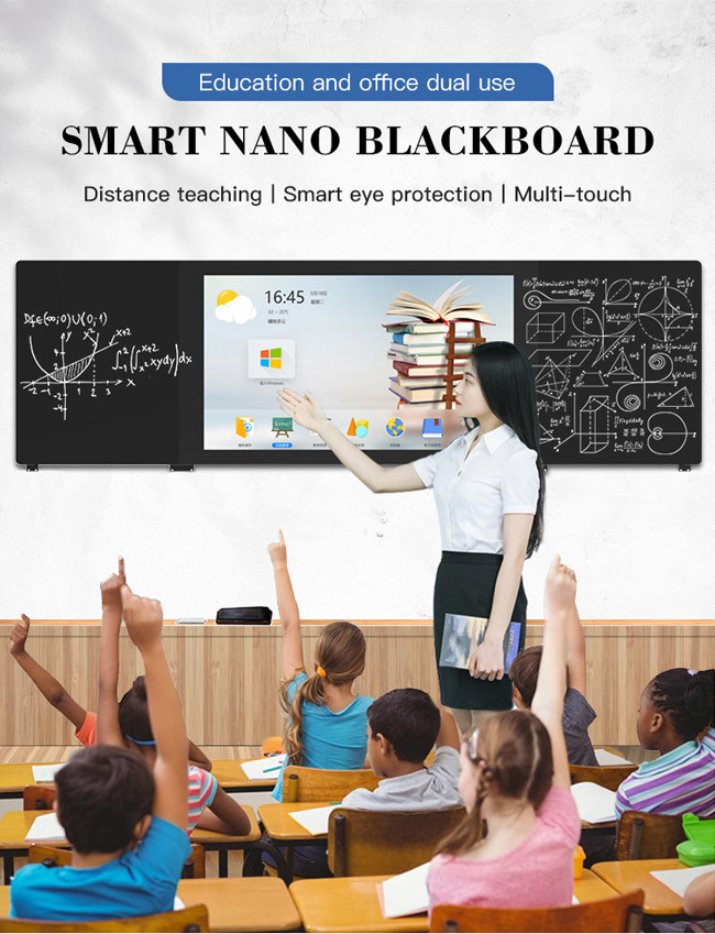 Wall Nano Intelligent Blackboard Interactive Panel 86 Inch 16GB RAM