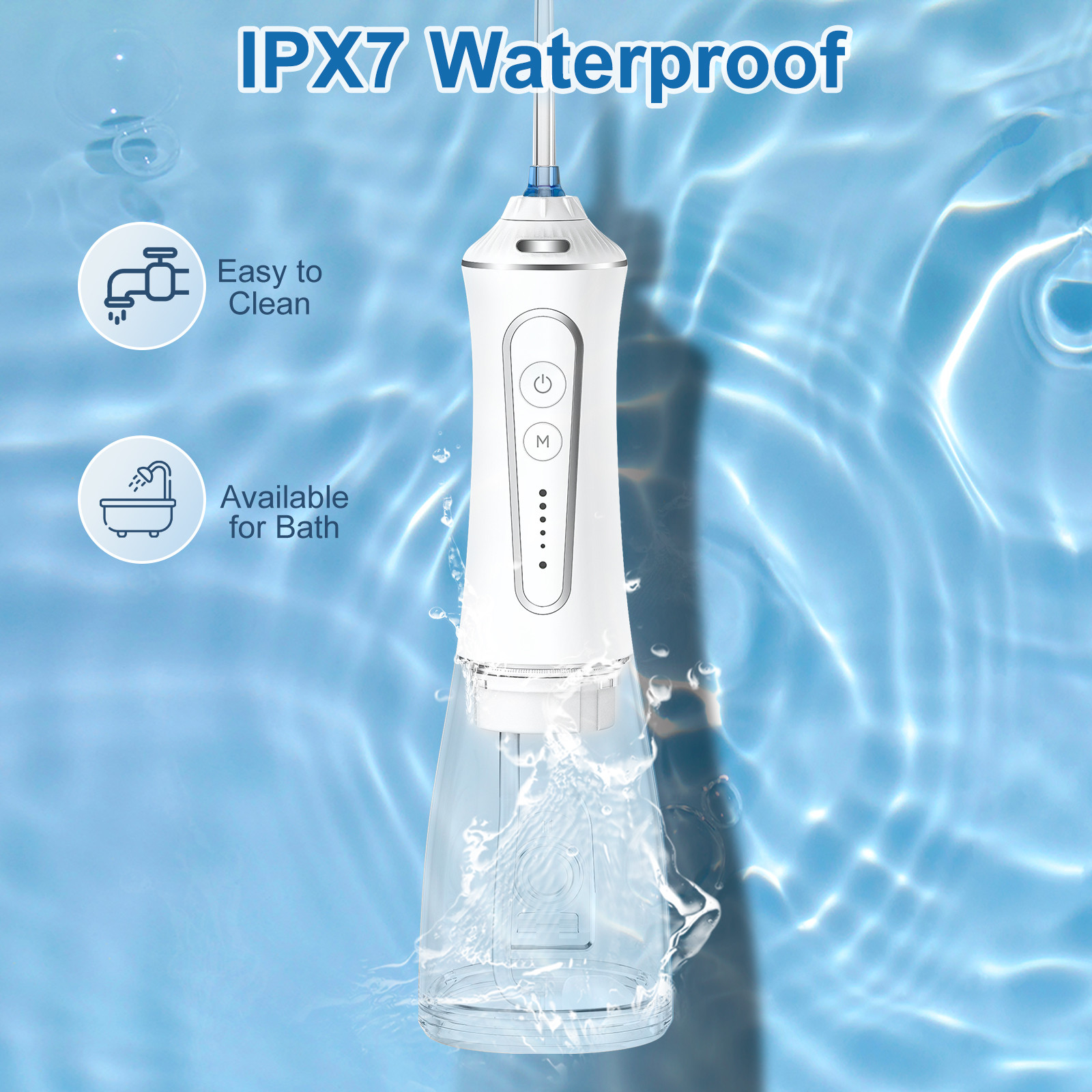 Rechargeable Electric Water Flosser Dental Oral Irrigator Portable Teeth Cleaning Home Use