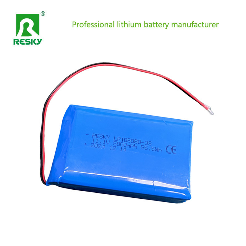 Rechargeable Lithium Polymer Battery Pack 105080 115181 11.1V 5000mAh 55.5Wh For Power Bank