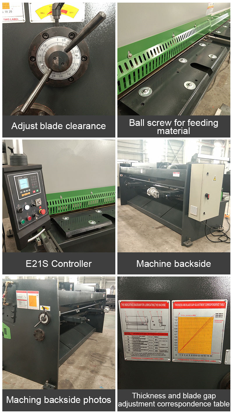 QC12K-4*3200 Hydraulic Swing Beam Shearing Machine With E21S Controller