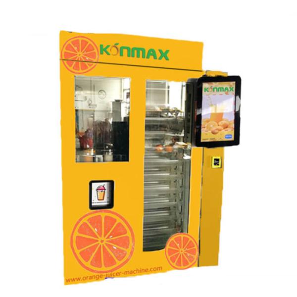 Stand Fruit Drink Vending Machine 21.6 Inch Touch Screen For Market / Shopping