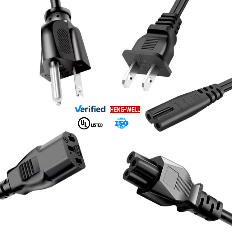 125V NEMA 5-15P American Power Cord Length 1.2M/1.5M/1.8M/2M/3M OEM