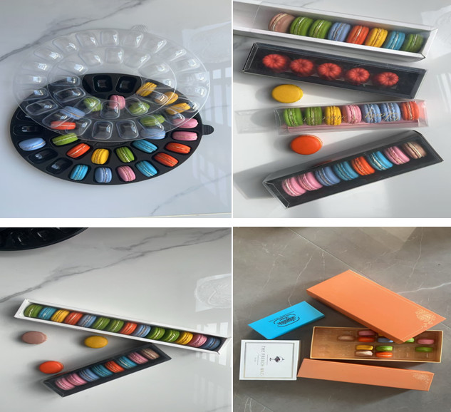 Durable Fresh Macaron Packaging Box Premium Gift Box 6 Pieces Of French Sandwich Cookie Baking