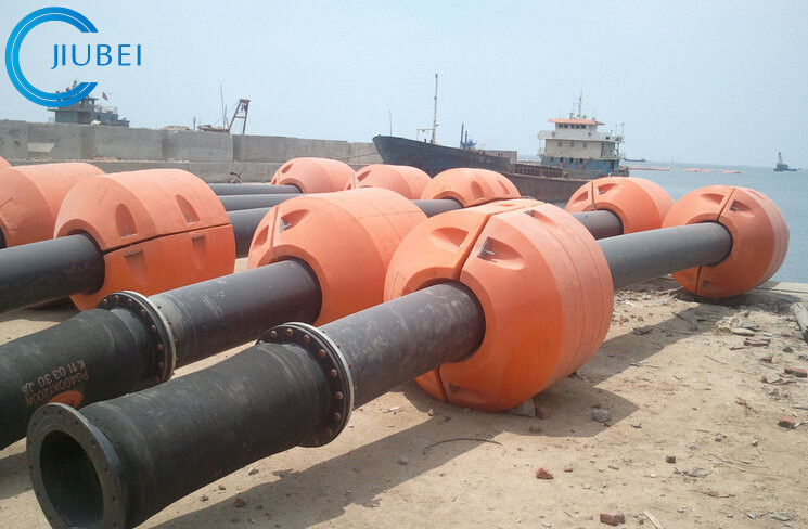 Temperature Range -40°F To 180°F Rubber Discharge Hose 500 Psi Synthetic For Marine Dredging