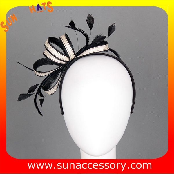 Elegant design sinamay fancinators hats for lady ,trendy Sinamay fancinator from Sun Accessory