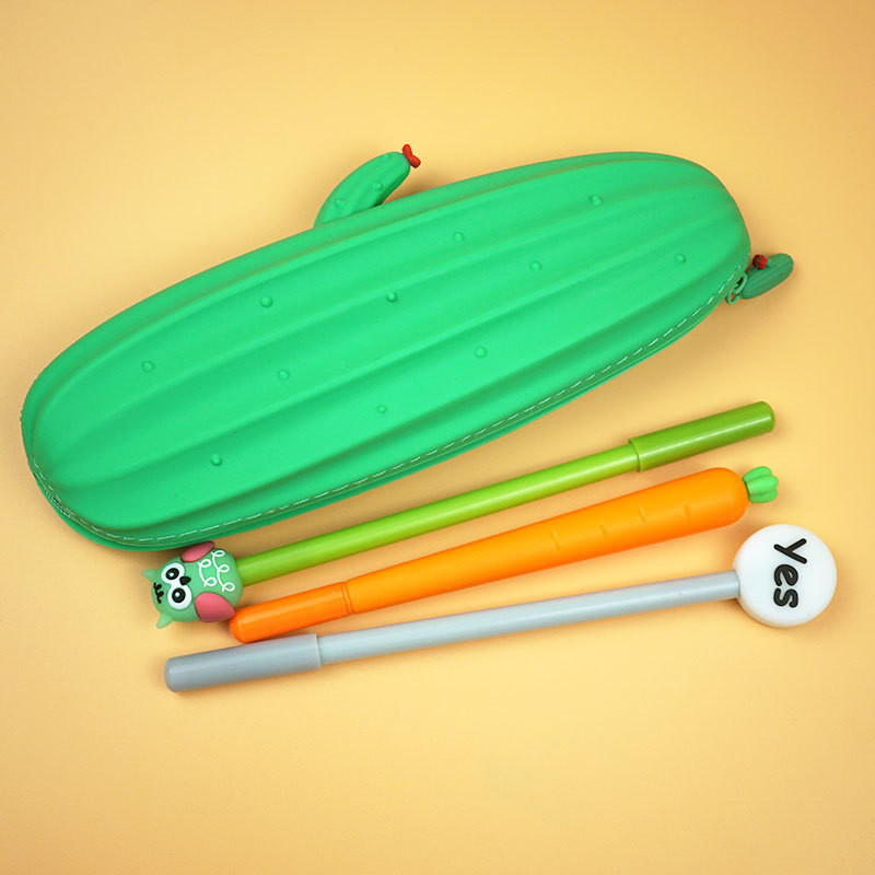 Pencil Case Colorful Silicone Waterproof Pencil Pouch Aesthetic Lightweight Portable Pen Bag Stylish School Supplies