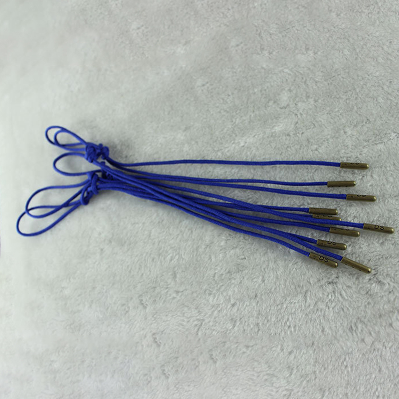 Home Textile Drawstring Cord 5mm Braided Cotton Cord Blue Purple