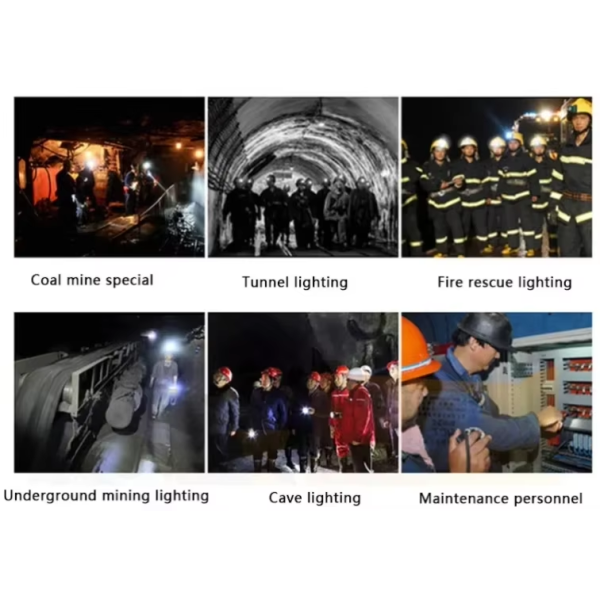 Lightweight LED Mining Lamps Offering Comfortable Fit and High Intensity Lighting for Extended Mining Shifts and Tasks