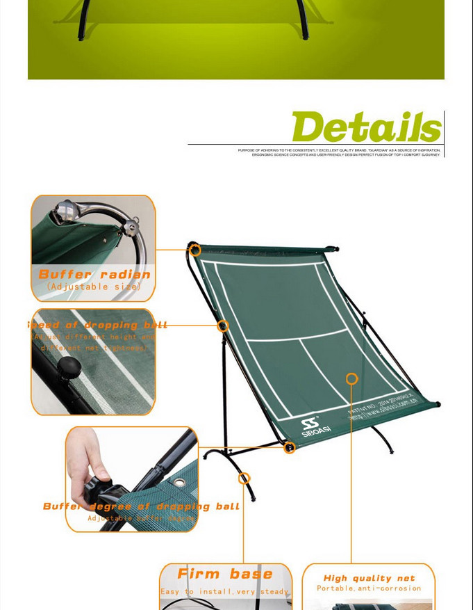 BV Approve 20*30*147CM Tennis Rebounder Wall Tennis Rebound Practice Nets
