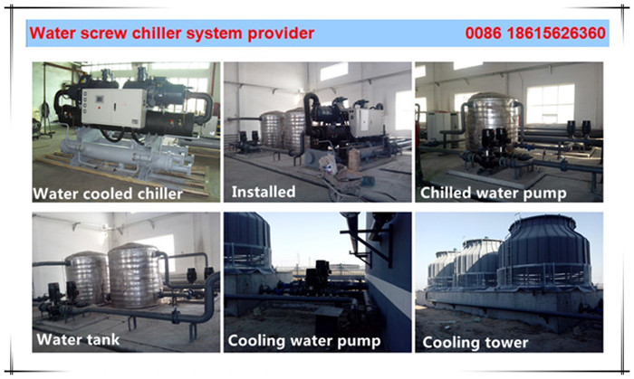 Factory Water Cooled 130ton Industrial Water Chiller System