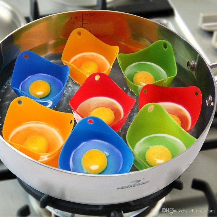 Factory Wholesale Microwave Non-toxic Silicone Egg Boiled Baking Tool Table Dinner Holder Boiler Silicone Egg Cooker