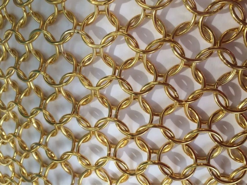 Stainless Steel Chain Link Ring Chainmail Decorative Mesh