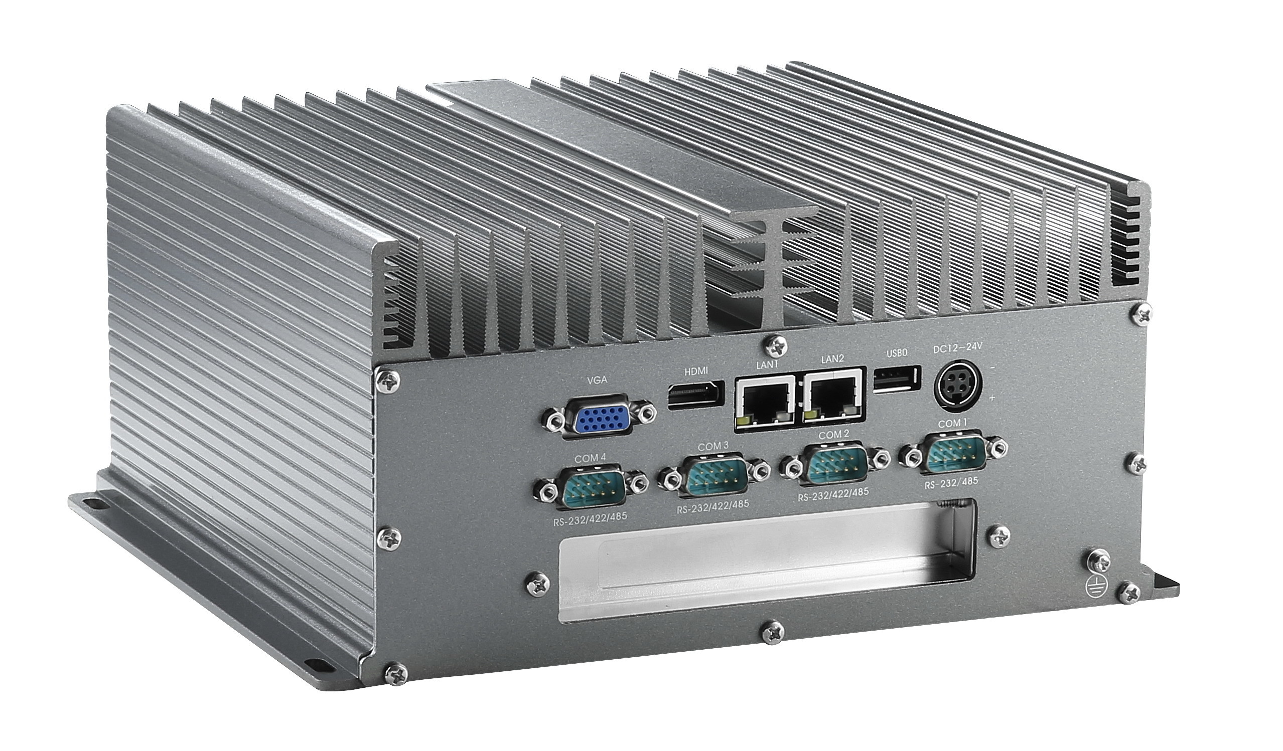 MIS-8706 All Aluminium Fanless Embedded Box IPC Board Mounted I7 3520M CPU Dual Network 6 Series 6 USB 1 PCI Extension