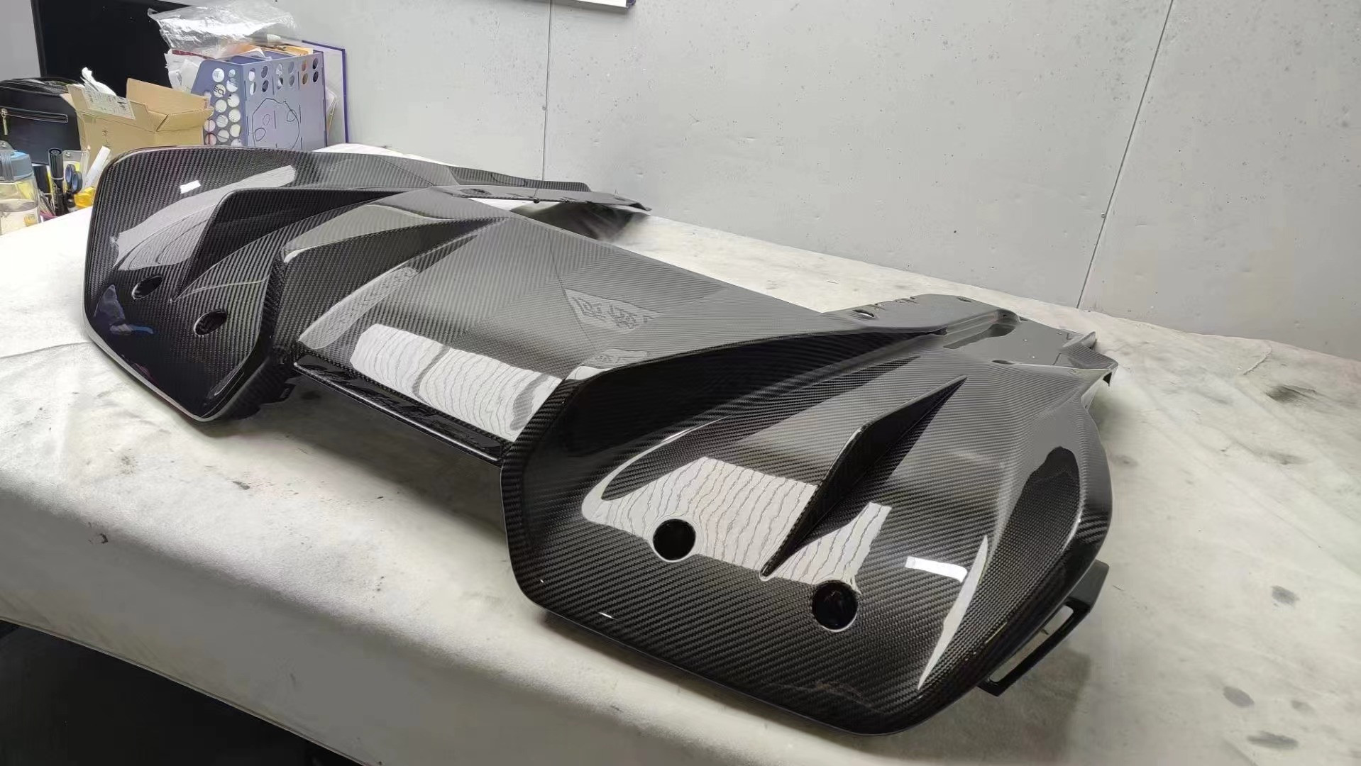 2014 - 2016 650s Body Kit OEM Carbon Fiber Front Lip Diffuser Body Kit For Replace