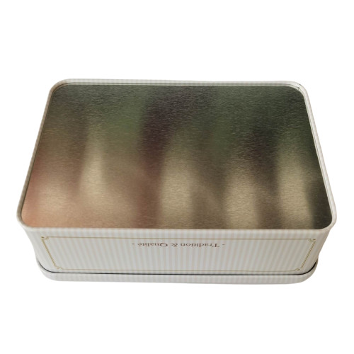 Vintage Decorative Biscuit Tin Can Box Medium Rectangular Food Grade