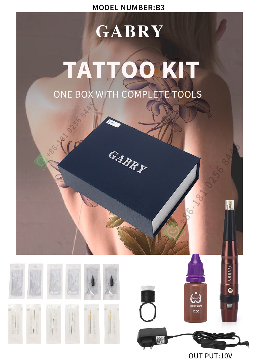 Low Noise Wireless Rotary Tattoo Pen For Lips Rechargeable Tattoo Machine