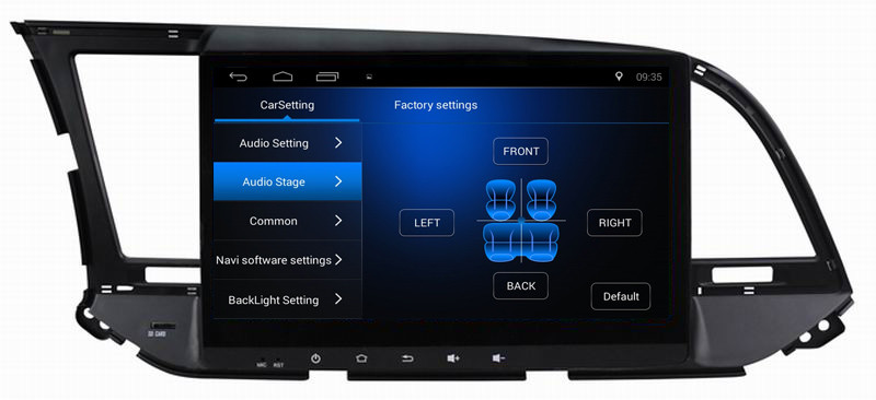 Ouchuangbo car dvd gps navigation android 8.1 for for Hyundai Elantra 2016 with BT wifi steering wheel control